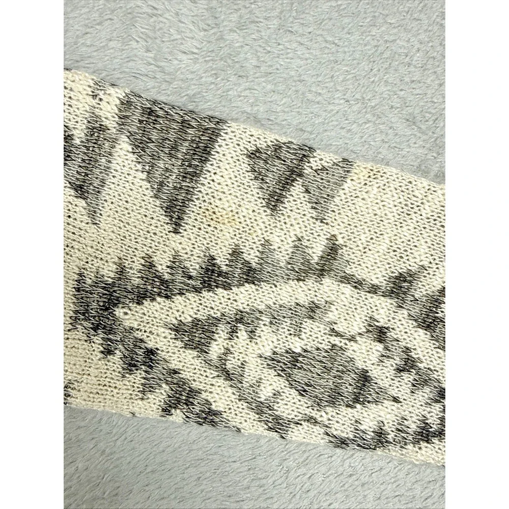 Pink Republic Junior's Tribal Print Knit Cardigan Cream/Black Size Large‎